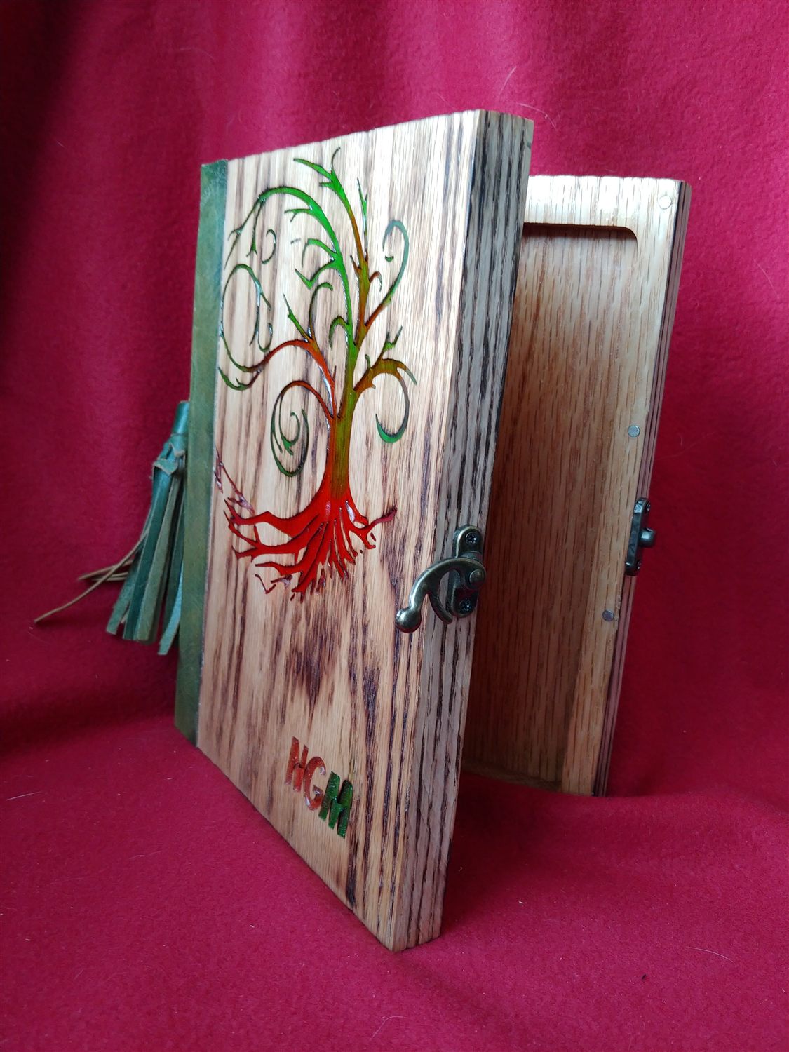 D&D book box — handmade by QCraft