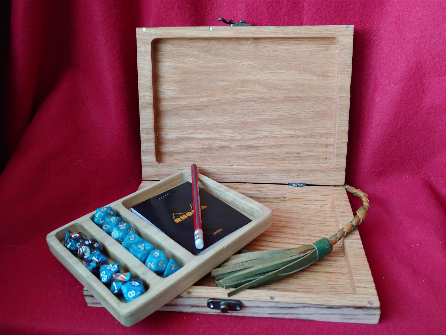 D&D book box — handmade by QCraft