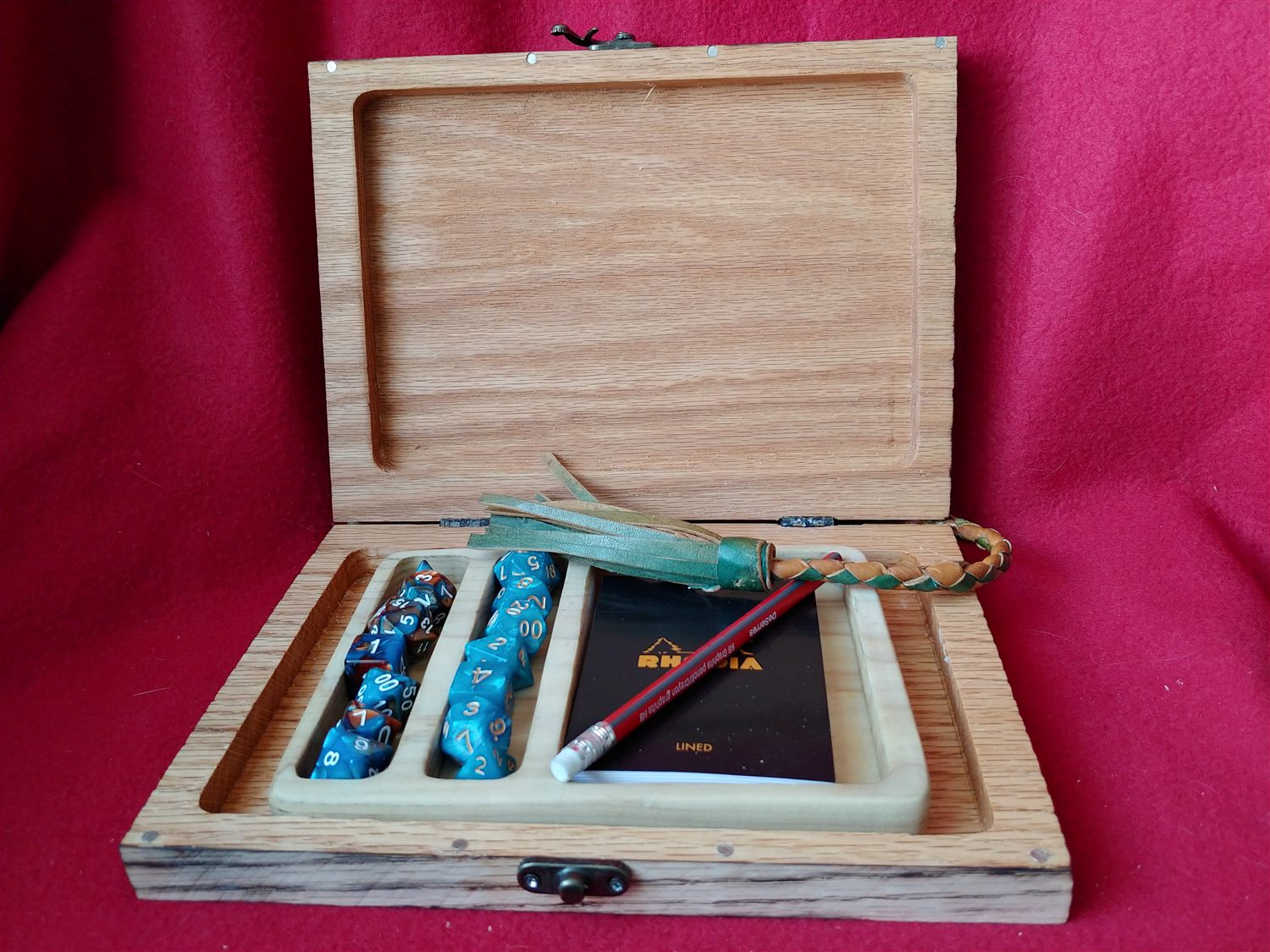 D&D book box — handmade by QCraft