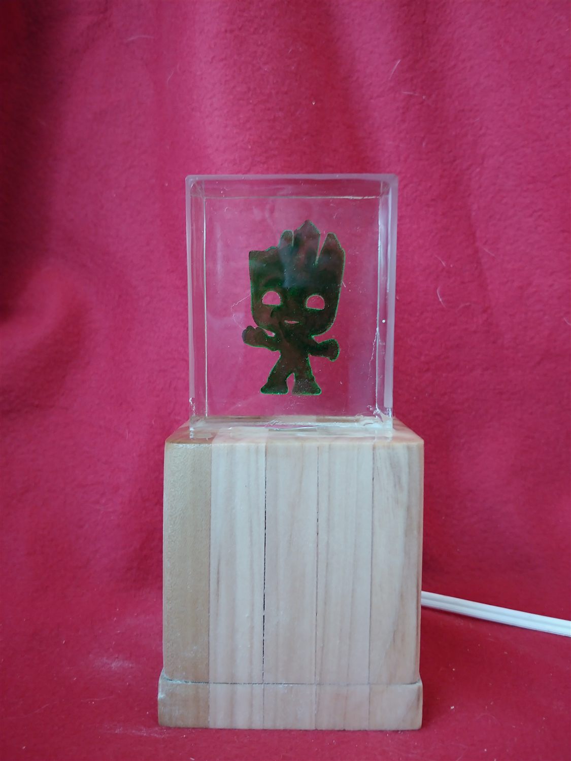 Crystal resin lamp — handmade by QCraft