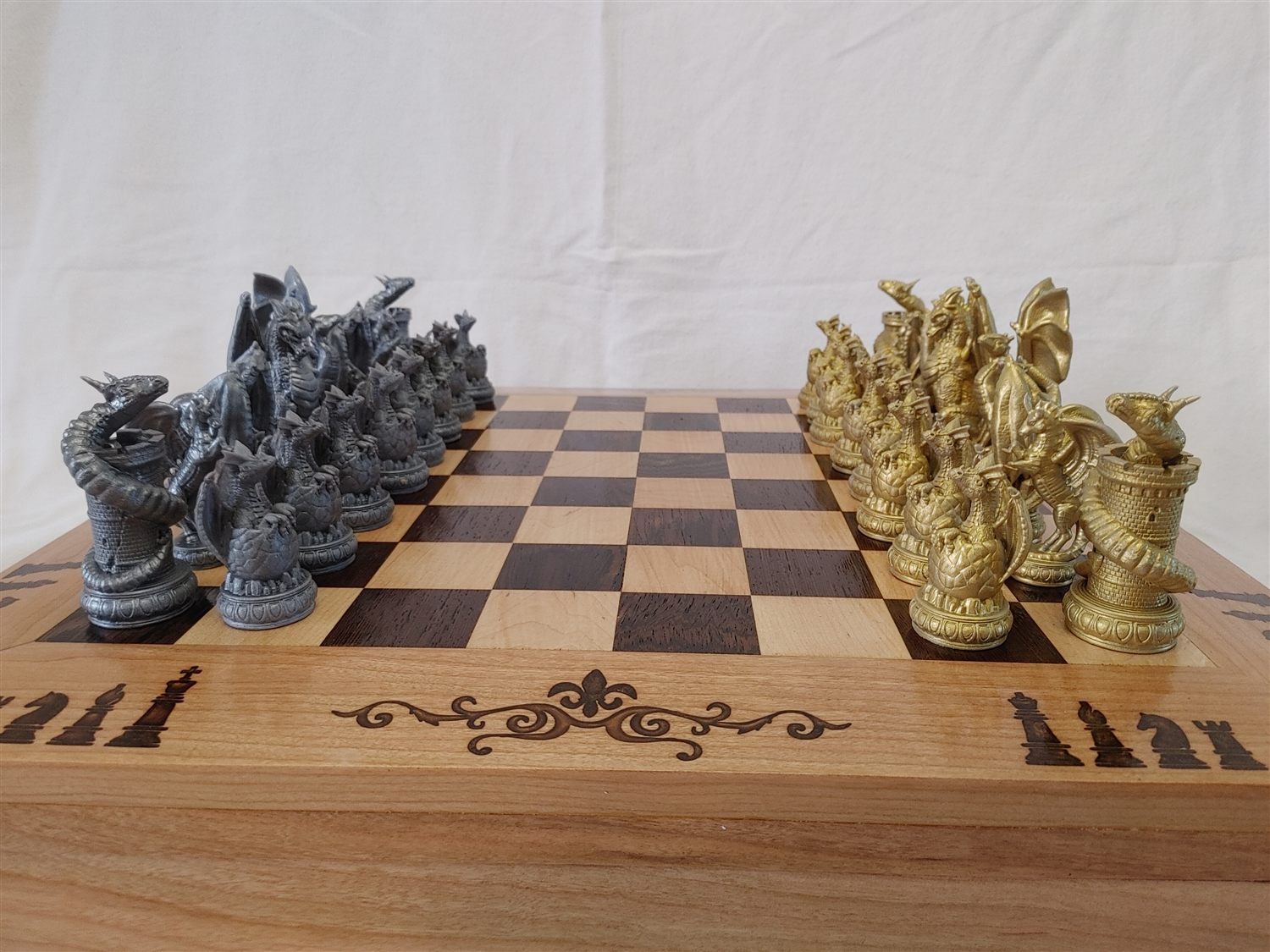Chess & checkers box — handmade by QCraft
