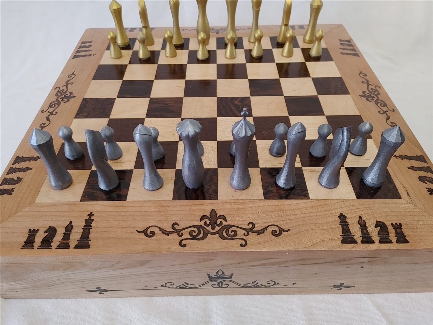 Chess & checkers box — handmade by QCraft