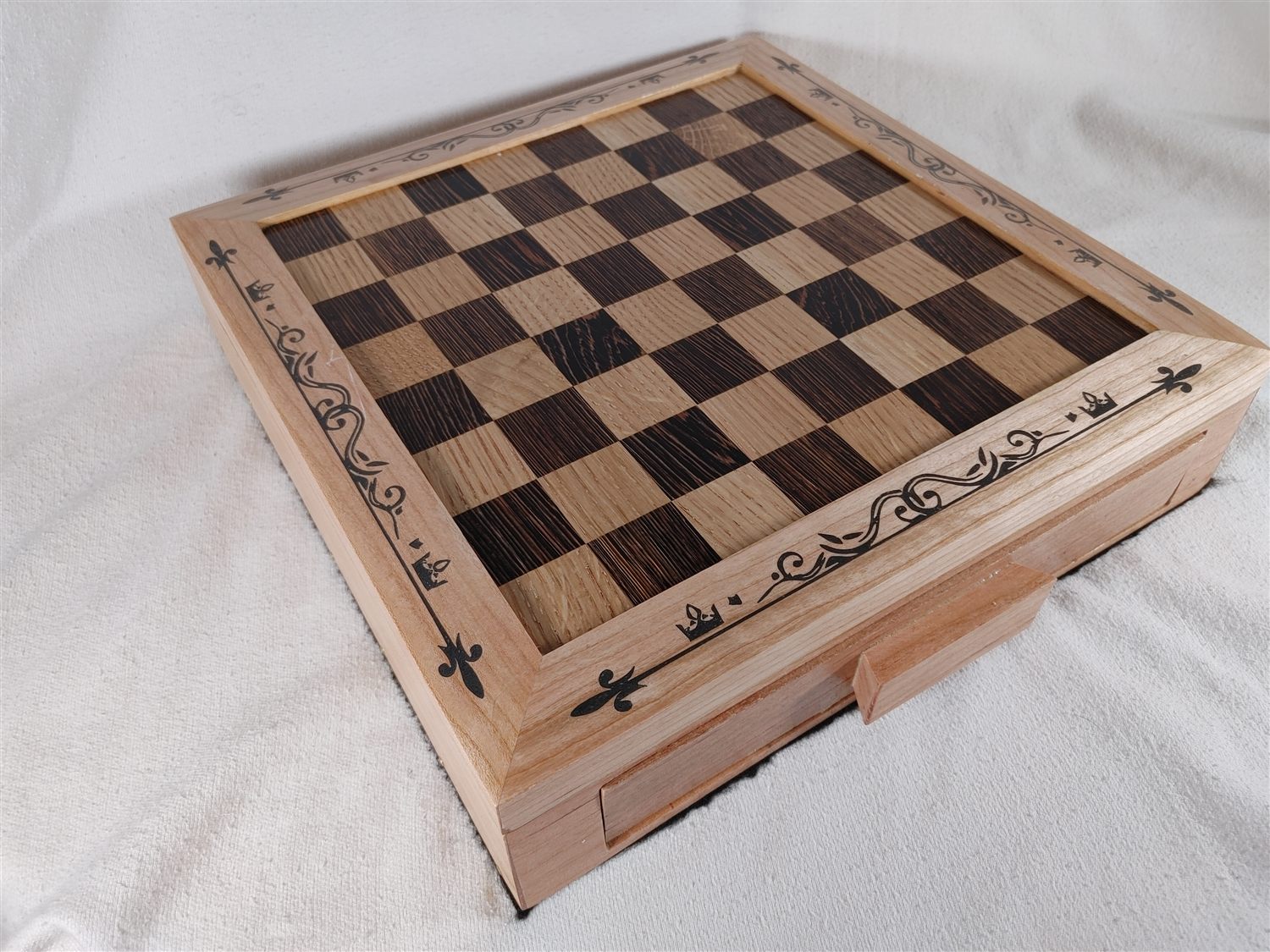 Chess & checkers box — handmade by QCraft