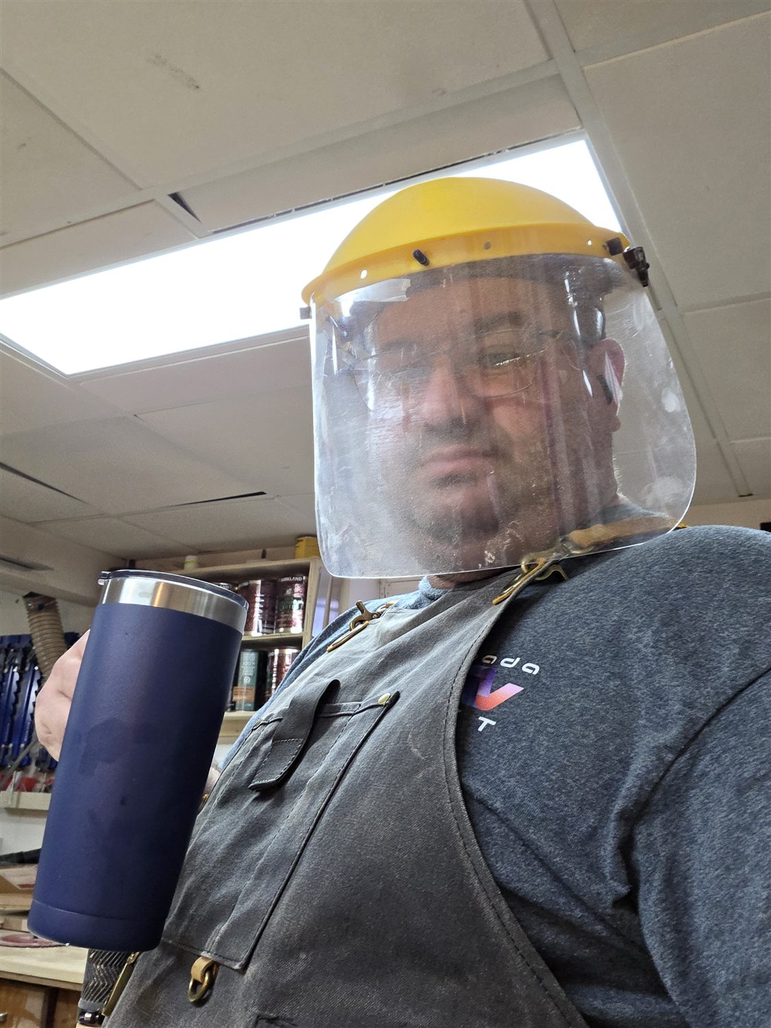The maker of QCraft, coffee in hand.