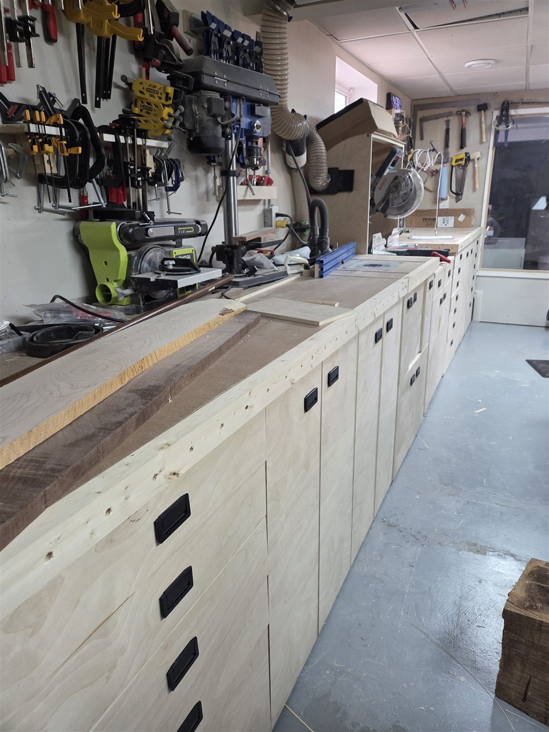 Shop cabinets — handmade by QCraft
