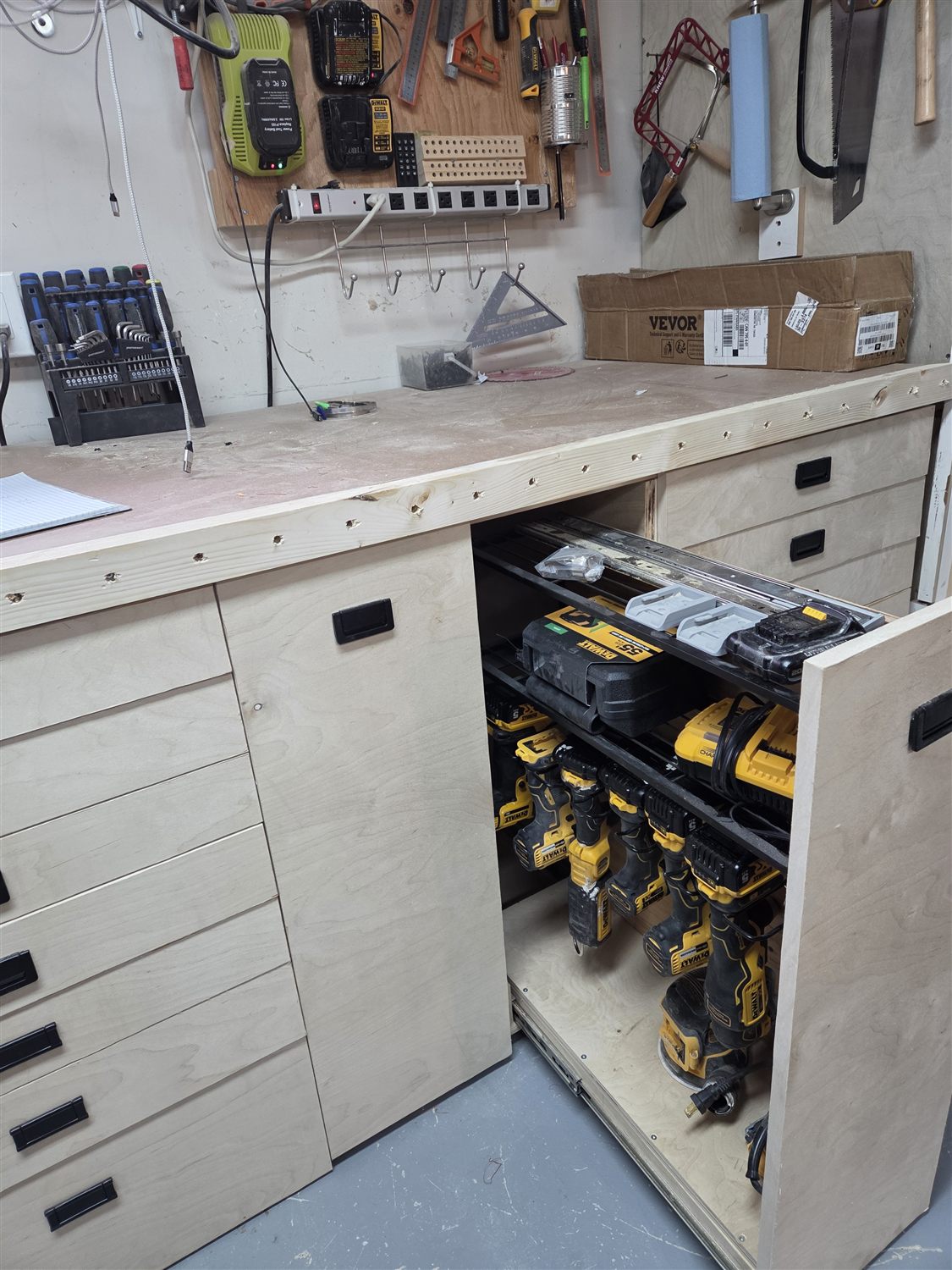 Shop cabinets — handmade by QCraft