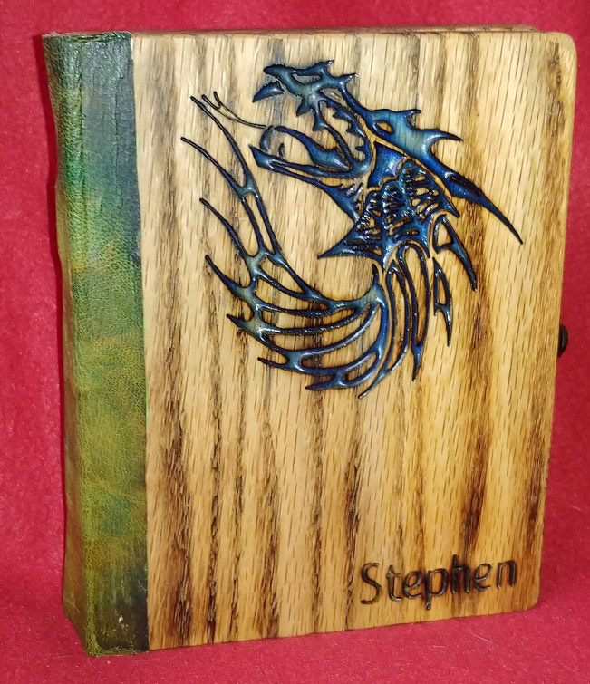 Dragon D&D book box — handmade by QCraft