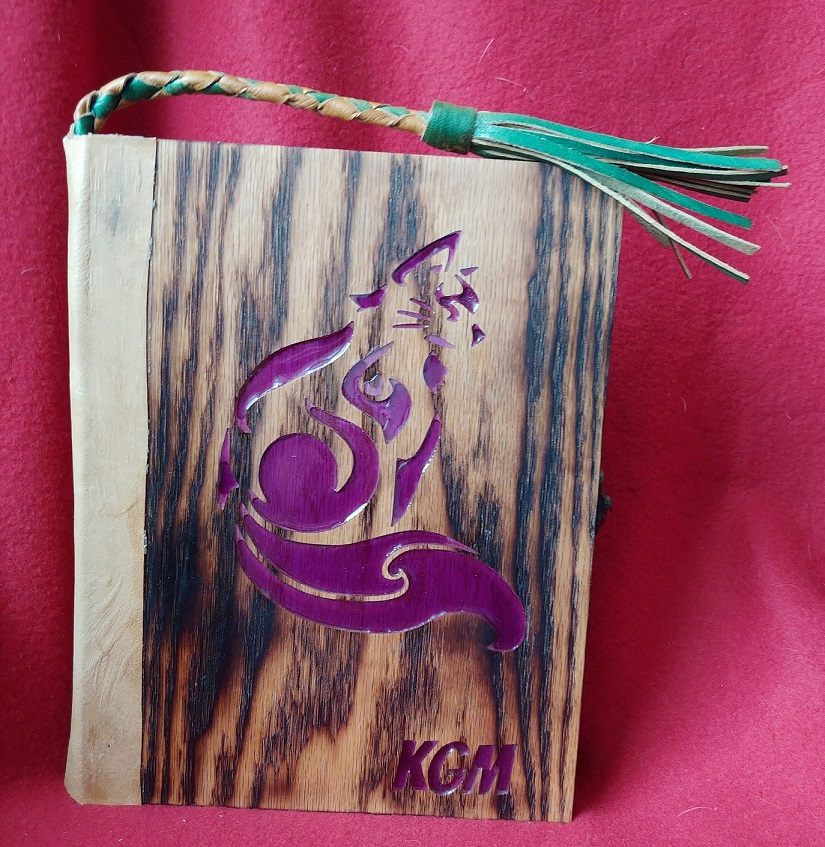 Cat D&D book box — handmade by QCraft