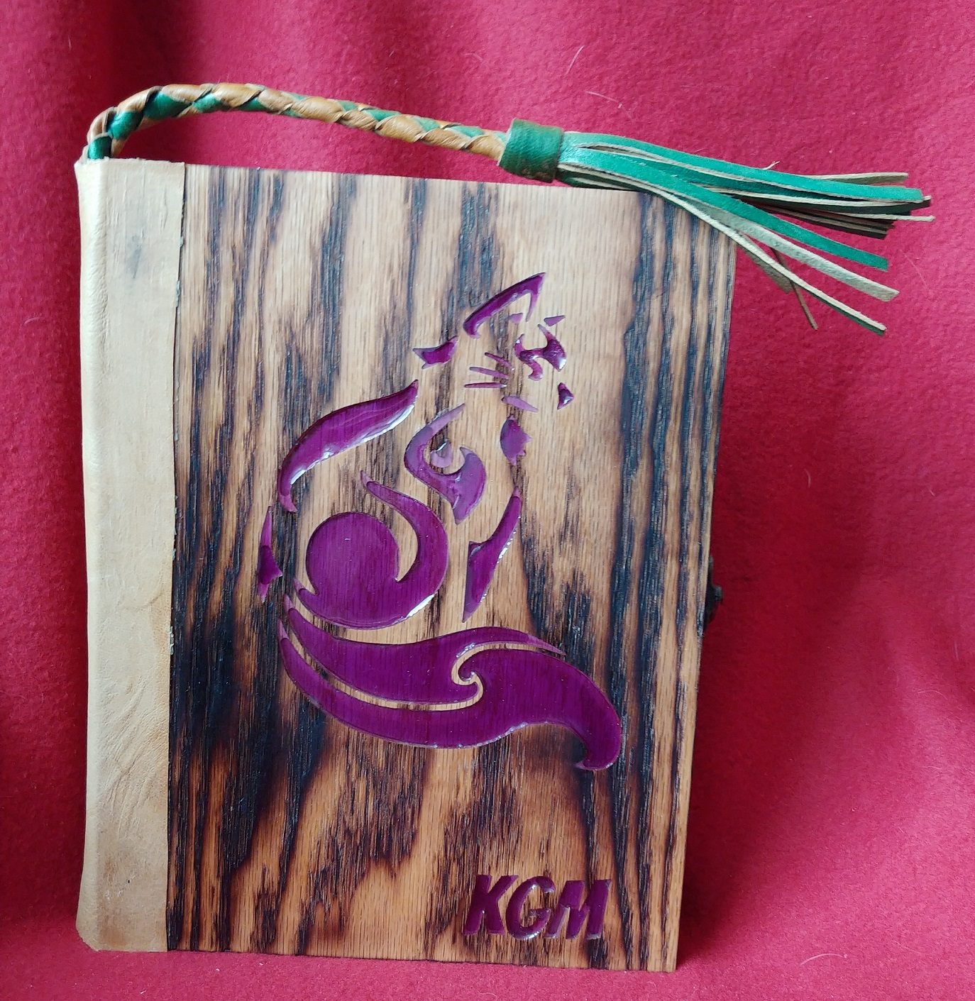 Cat D&D book box — handmade by QCraft