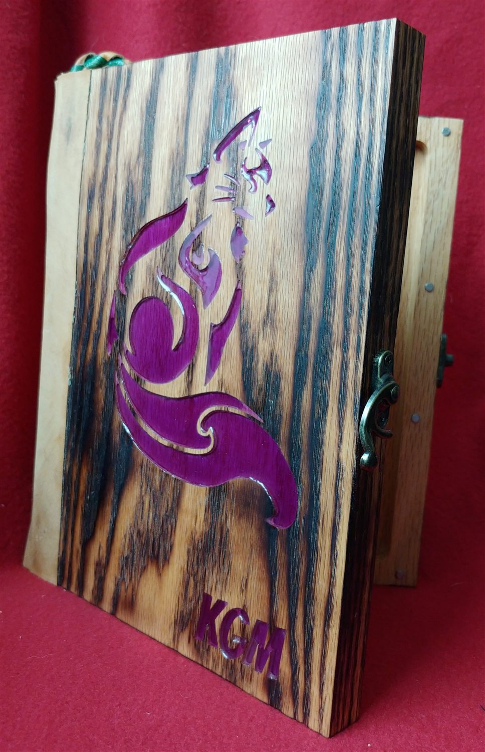 Cat D&D book box — handmade by QCraft