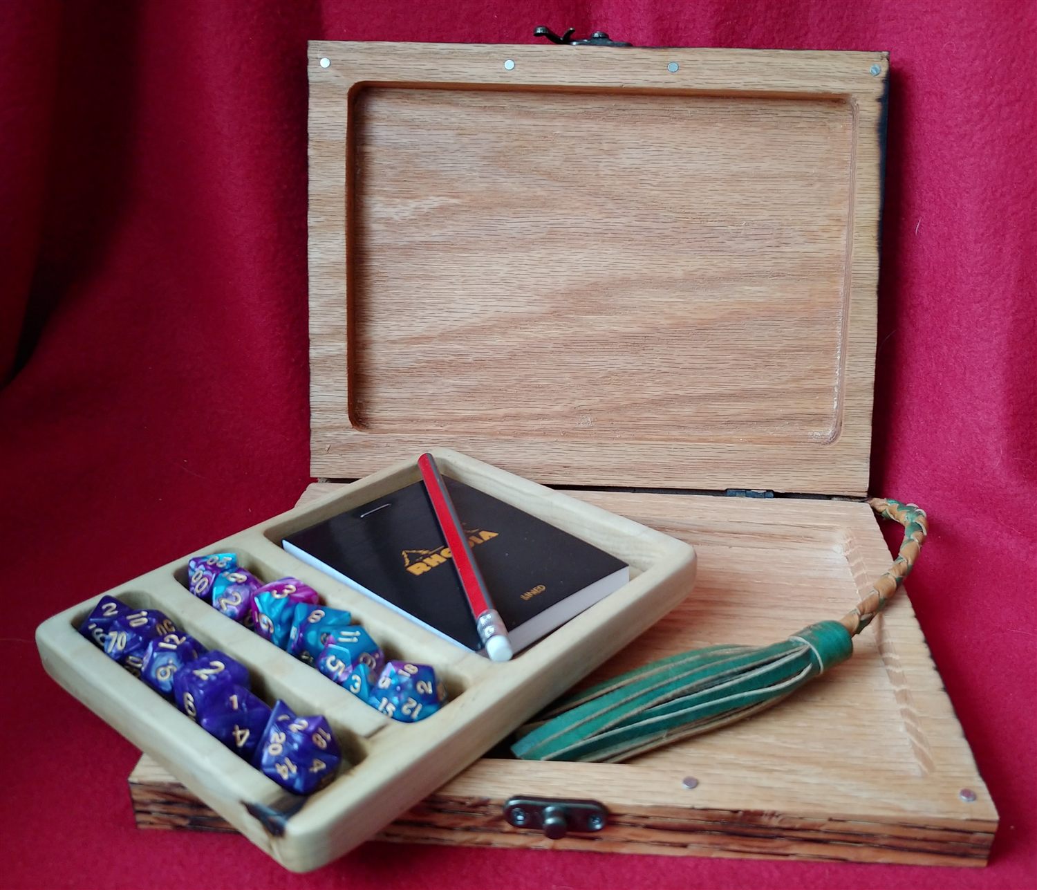 Cat D&D book box — handmade by QCraft