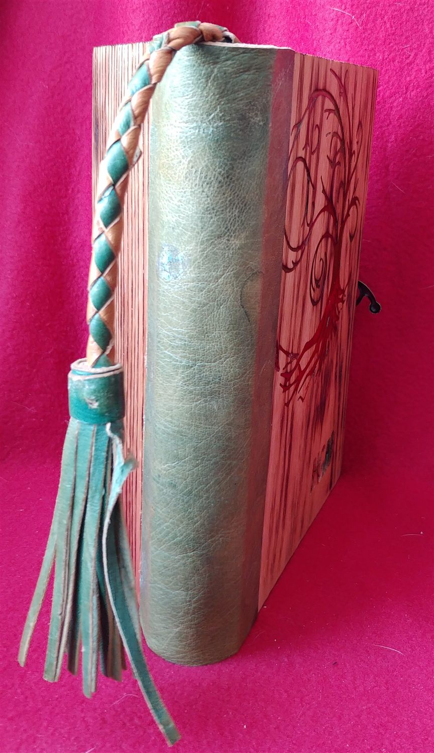 Tree-of-life D&D book box — handmade by QCraft