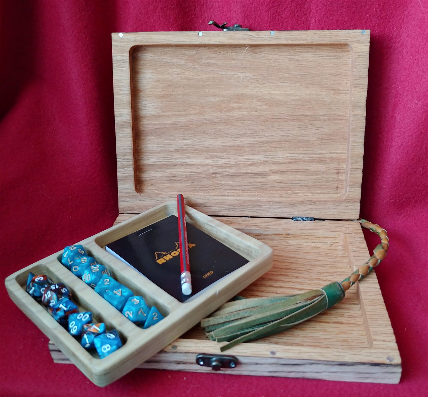 Tree-of-life D&D book box — handmade by QCraft