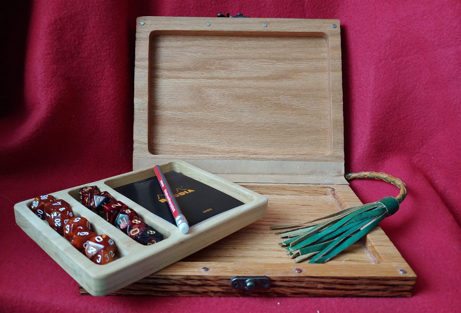 Sea-turtle D&D book box — handmade by QCraft