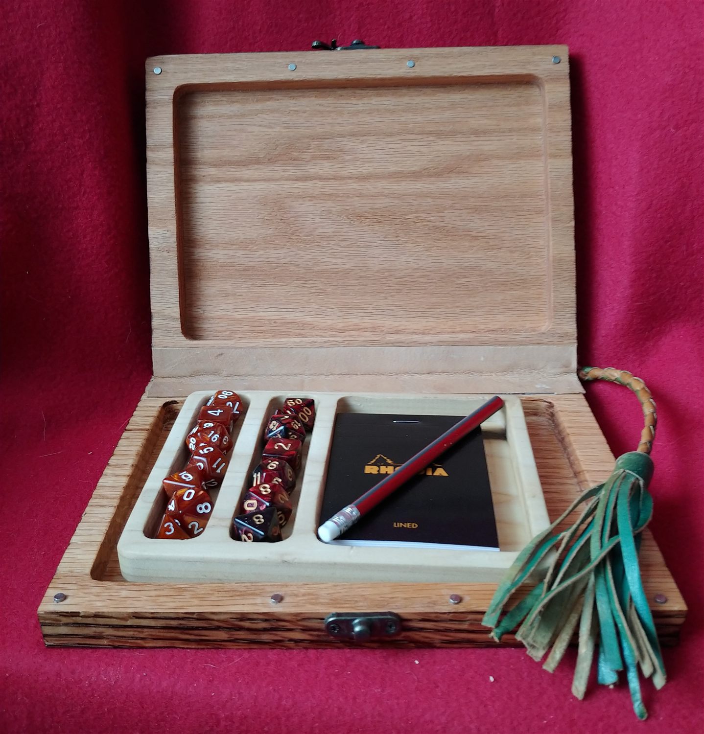 Sea-turtle D&D book box — handmade by QCraft