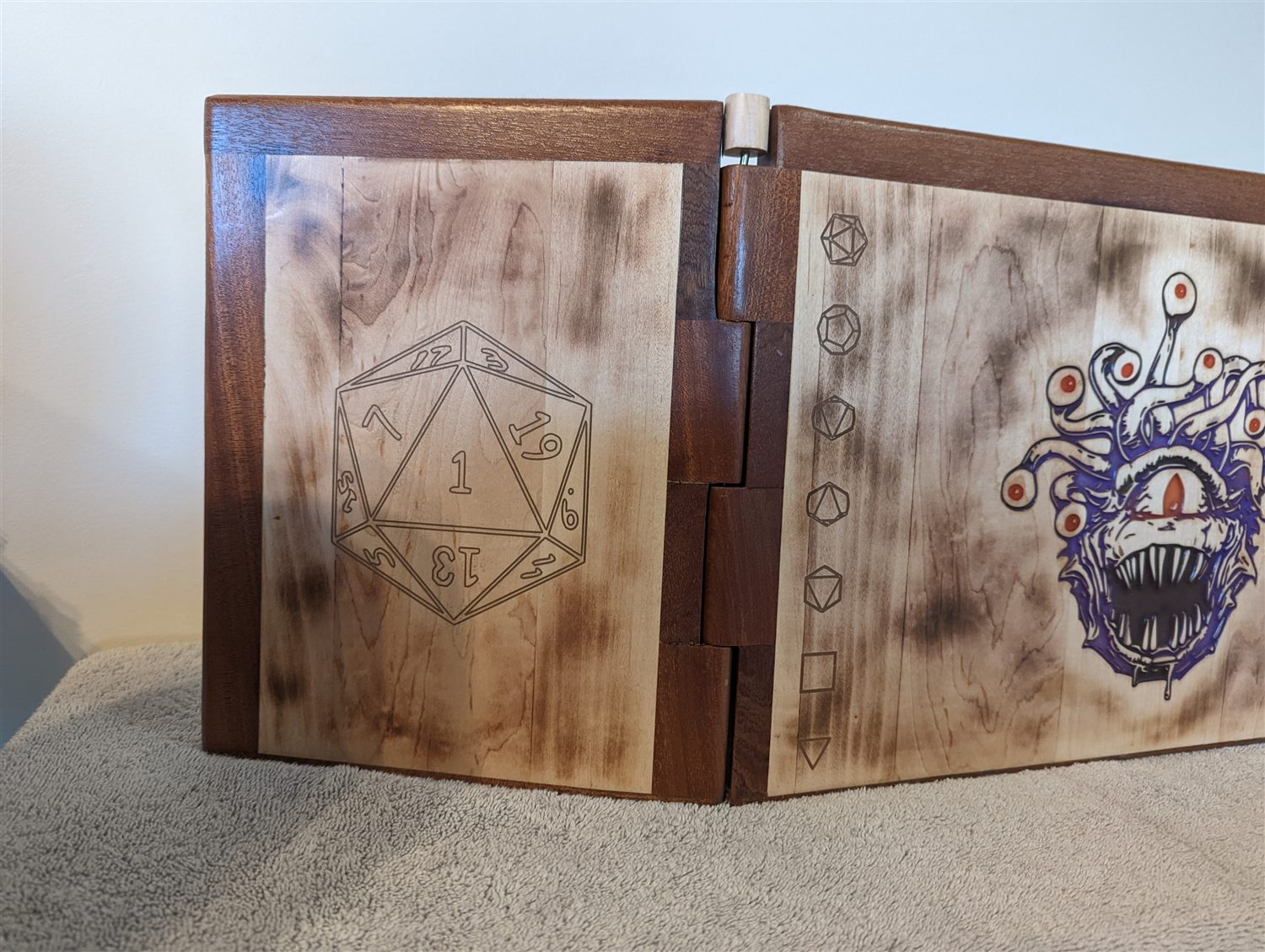 Dungeon Master screen — handmade by QCraft