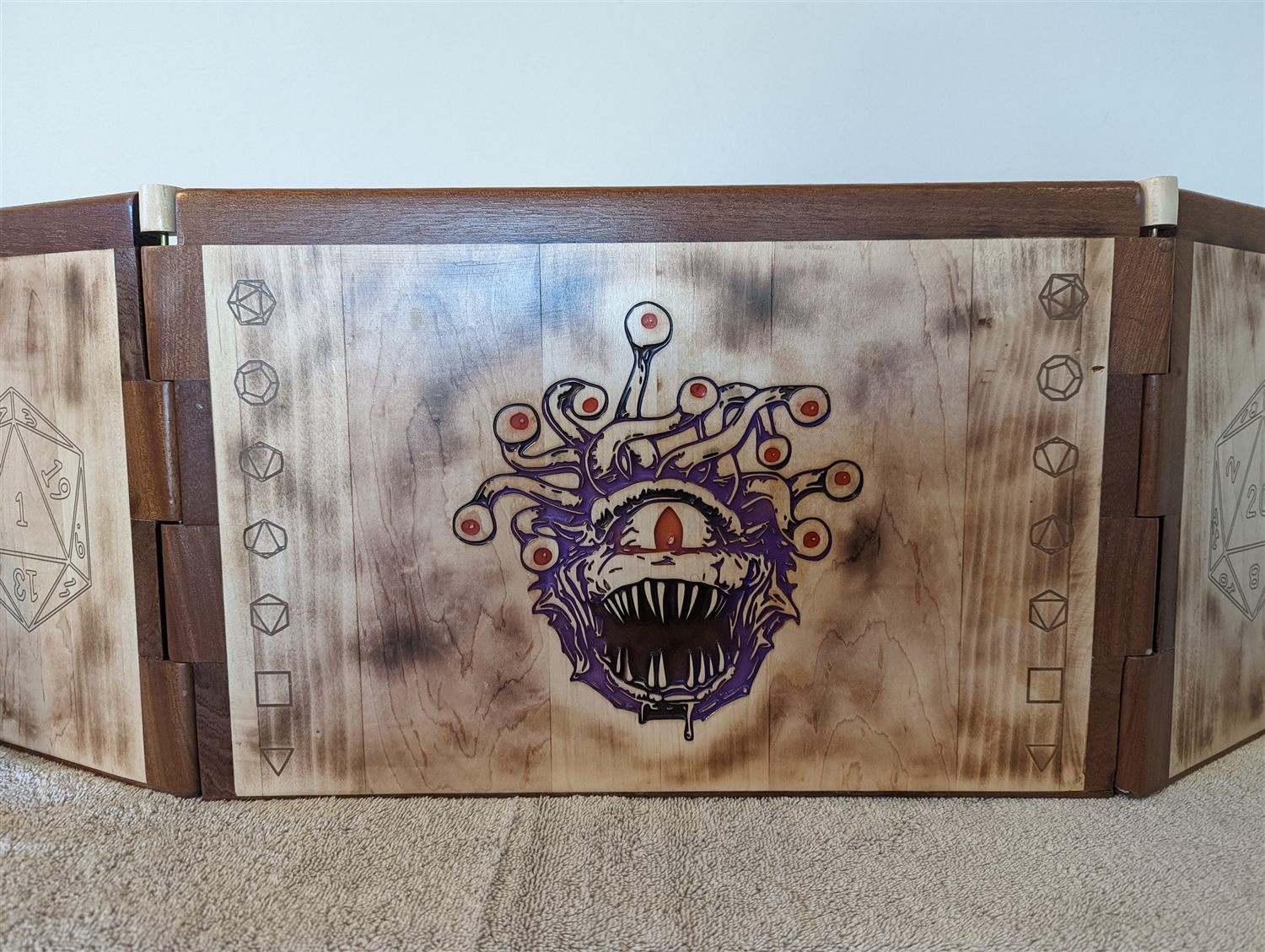 Dungeon Master screen — handmade by QCraft
