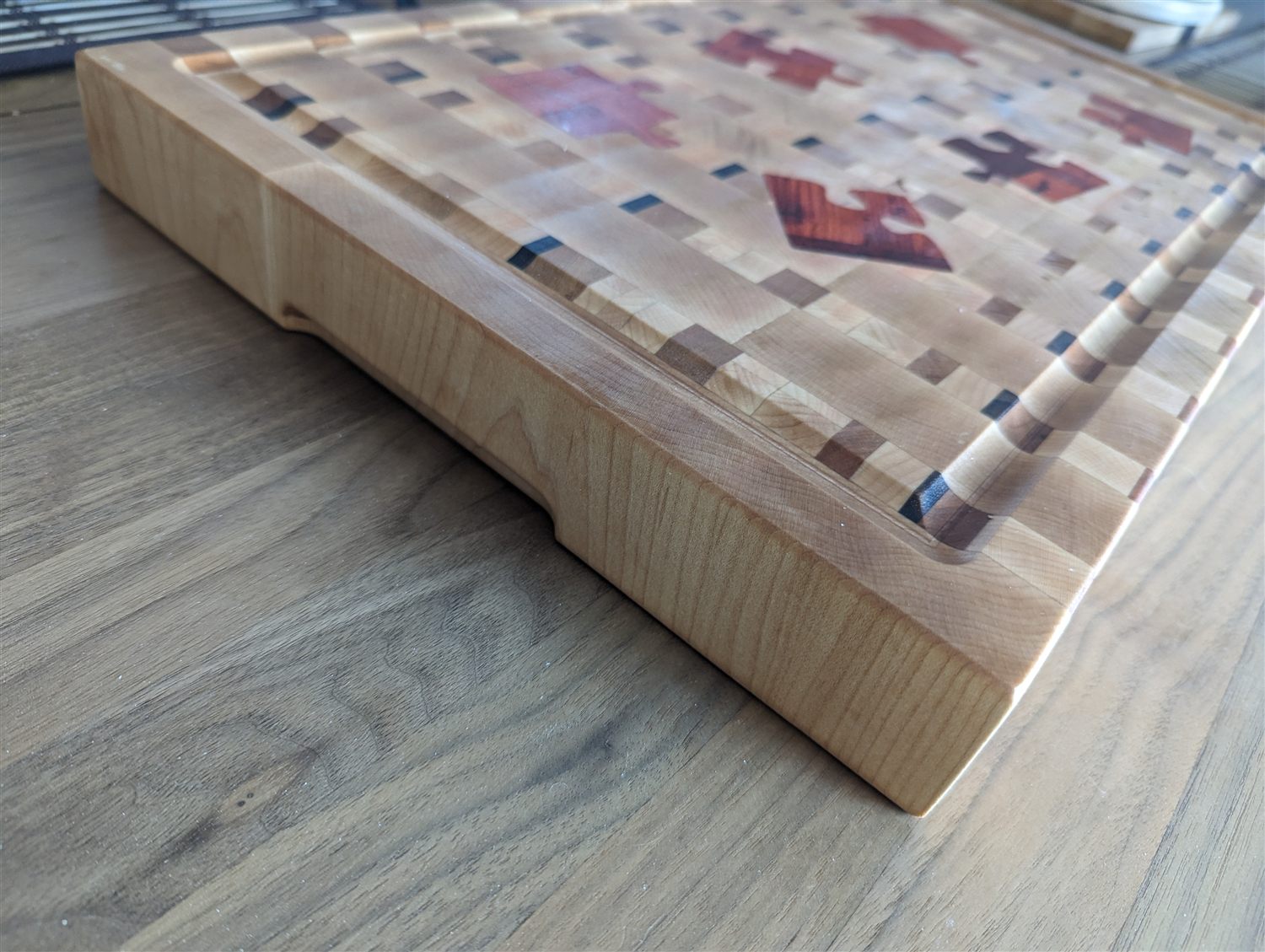 End-grain cutting board — handmade by QCraft