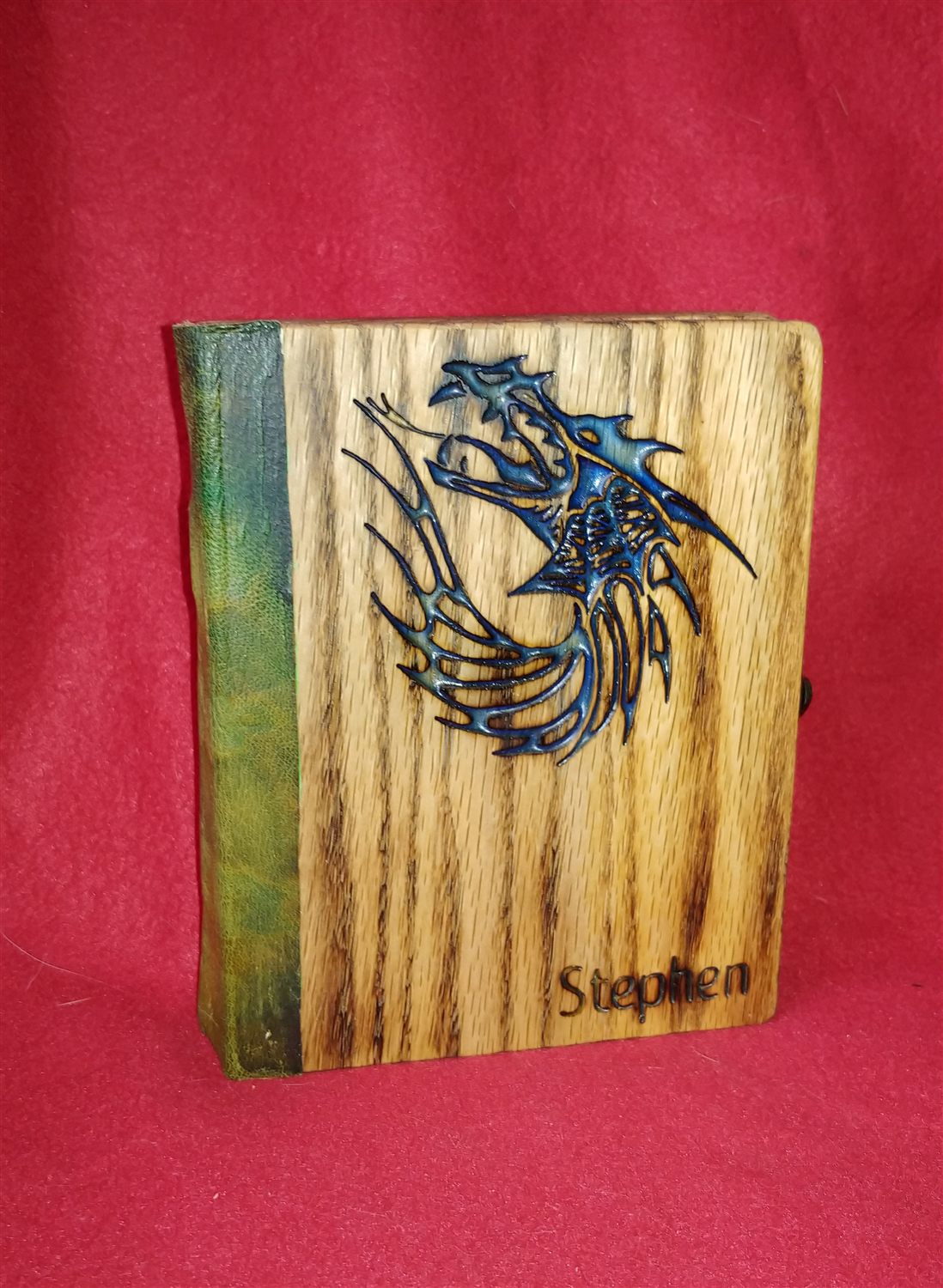 Dragon D&D book box — handmade by QCraft
