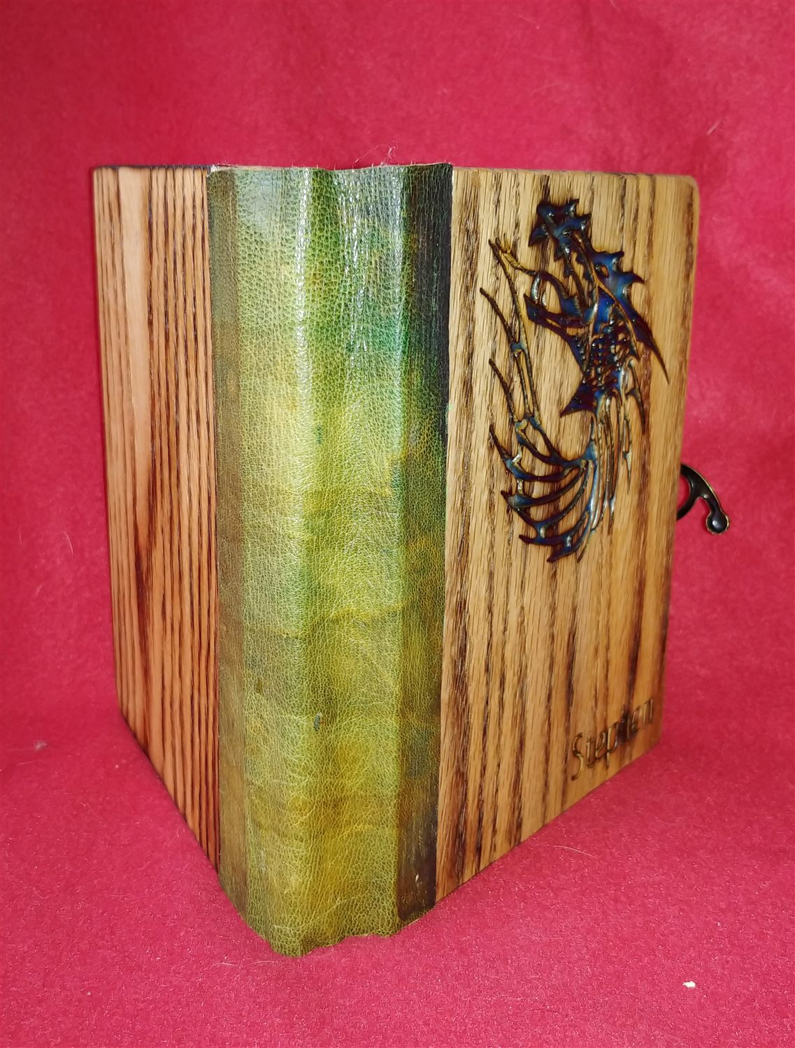 Dragon D&D book box — handmade by QCraft